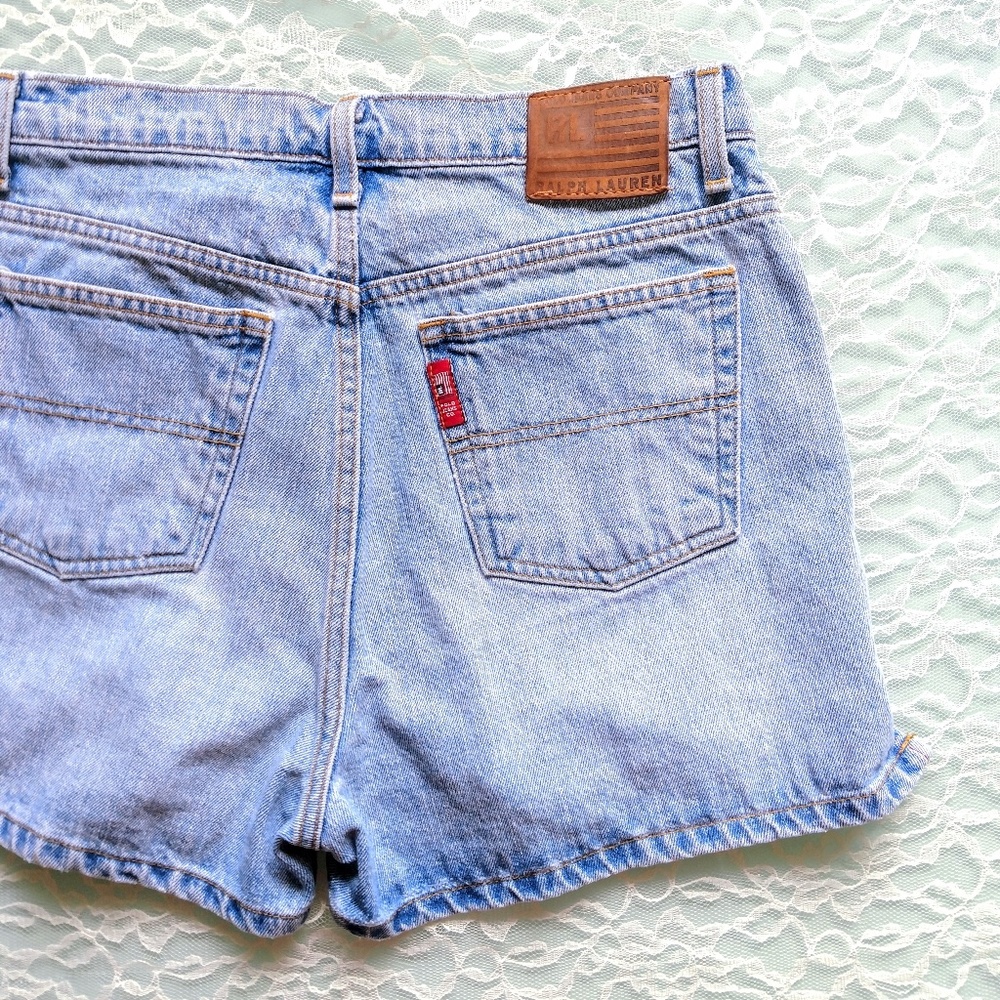 Ralph Lauren Vintage High Rise Mom Jean Shorts 10